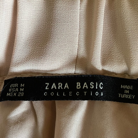 Zara Beige Pleated Midi Skirt - Picture 4 of 5
